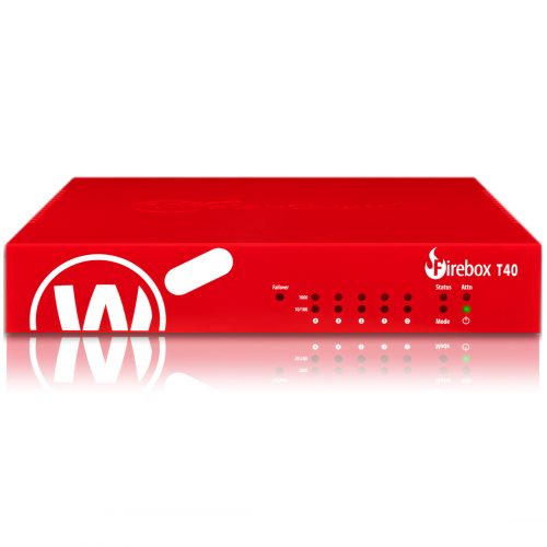 WatchGuard  Trade Up to  Firebox T40 with 1-yr Basic Security Suite (US)5 Port10/100/1000Base-TGigabit Ethernet4 x RJ-4… WGT40411-US