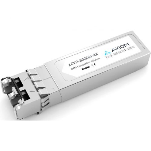 Axiom Memory Solutions  10GBASE-SR SFP+ Transceiver for CienaXCVR-S00Z85100% Ciena Compatible 10GBASE-SR SFP+ XCVR-S00Z85-AX