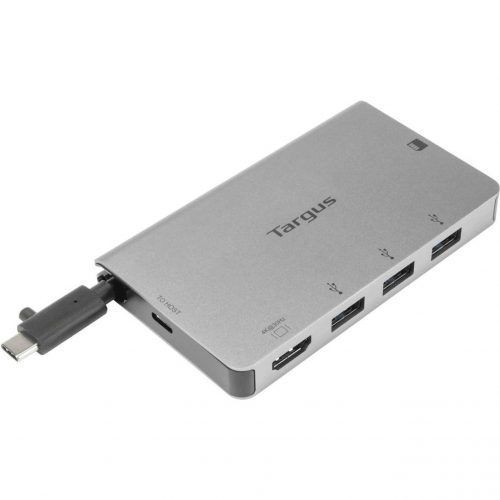 Targus USB-C Single Video Multi Port HubYesSD, microSDUSB Type C1 Displays Supported4K3840 x 21604 x USB Ports3 x USB T… ACA963BT