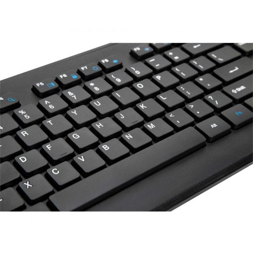 Targus KM610 Wireless Keyboard and Mouse Combo (Black)USB Wireless RF 2.40 GHz KeyboardBlackUSB Wireless RF MouseOpticalQWERTY -… AKM610BT