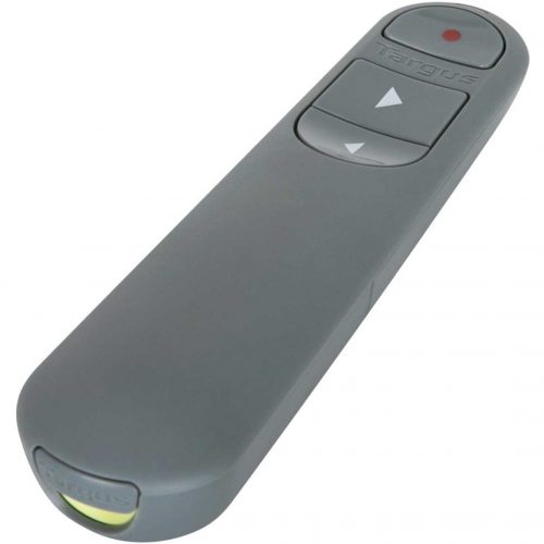 Targus Control Plus Dual Mode Antimicrobial Presenter with LaserLaserWirelessBluetooth2.40 GHzGrayUSB AMP06704AMGL