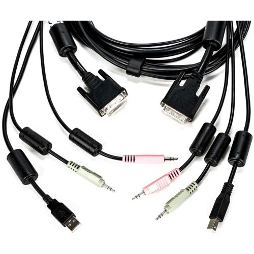 Vertiv AVOCENT KVM Cable6 ft, Single Display, DVI-I, 1 x USB, 2 x Audio, Standard KVM cable CBL0118