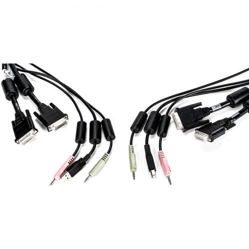 Vertiv AVOCENT KVM Cable10 ft, Dual Display, DVI-I, 1 x USB, 2 x Audio, Standard KVM cable CBL0121