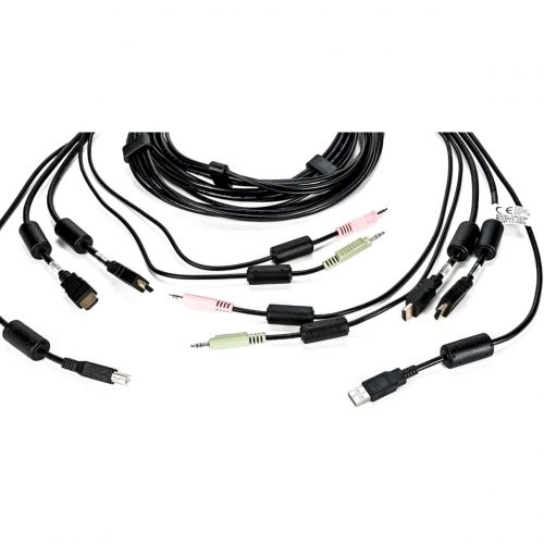 Vertiv AVOCENT KVM Cable10 ft, Dual Display, HDMI, 1 x USB, 2 x Audio, Standard KVM cable CBL0129