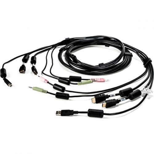 Vertiv AVOCENT KVM Cable10 ft, Dual Display, HDMI, 1 x USB, 2 x Audio, Standard KVM cable CBL0129