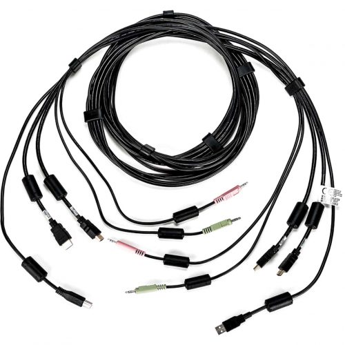 Vertiv AVOCENT KVM Cable10 ft, Dual Display, HDMI, 1 x USB, 2 x Audio, Standard KVM cable CBL0129