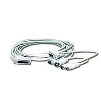 Vertiv Avocent Universal Keyboard, Mouse and VGA Video KVM Cable (PS/2 & Serial) KVM cable  15-Ft (CUFC-15)Universal keyboard, mouse & VGA v… CUFC-15