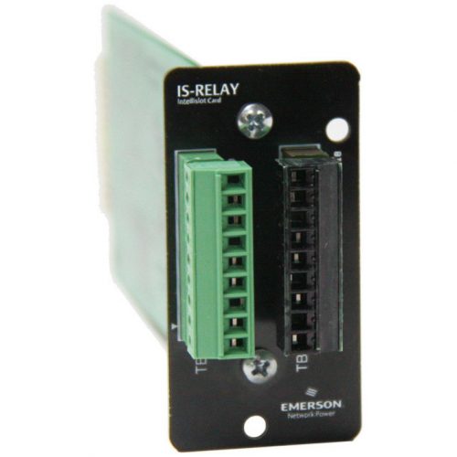 Vertiv Liebert IntelliSlot Relay CardRemote Monitoring AdapterData Center Monitoring | Adapter | Hot-swappable | 24VAC/VDC at 1A IS-RELAY