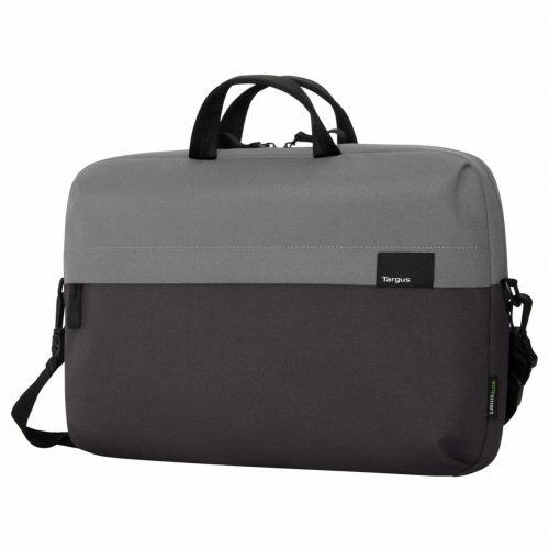 Targus Sagano EcoSmart TBS574GL Carrying Case (Slipcase) for 14″ NotebookBlack/GrayBump Resistant, Scratch ResistantPolyethylene Terep… TBS574GL