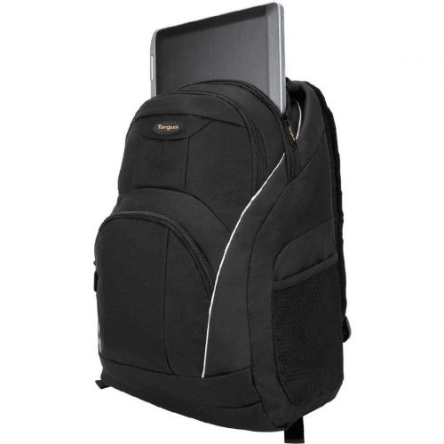 Targus Motor TSB194US Carrying Case (Backpack) for 16″ Notebook, Cell PhoneBlackWater Resistant ExteriorMesh, Polyester BodyShoulde… TSB194US