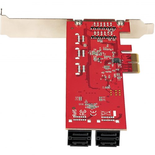 Startech .com SATA PCIe Card, 10 Port PCIe SATA Expansion Card, 6Gbps SATA Adapter, 10 Mini-SAS/SATA Cables, PCI Express to SATA Con… 10P6G-PCIE-SATA-CARD