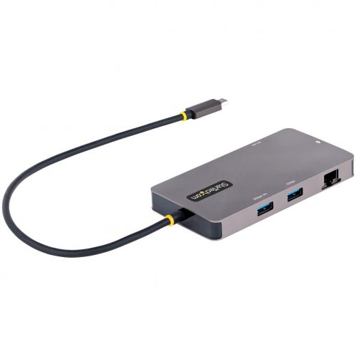 Startech .com USB C Multiport Adapter, Dual HDMI, 4K 60Hz, 2x 5Gbps USB-A 3.1 Hub, 100W Power Delivery, GbE, SD/MicroSD, USB C Mini D… 120B-USBC-MULTIPORT