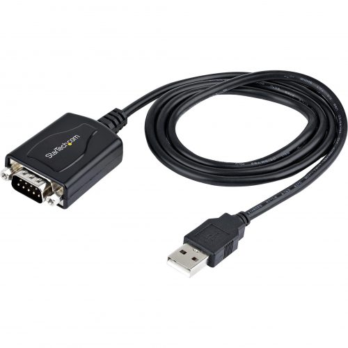 Startech .com 3ft (1m) USB to Serial Cable with COM Port Retention, DB9 Male RS232 to USB Converter, USB to Serial Adapter, Prolific IC… 1P3FPC-USB-SERIAL