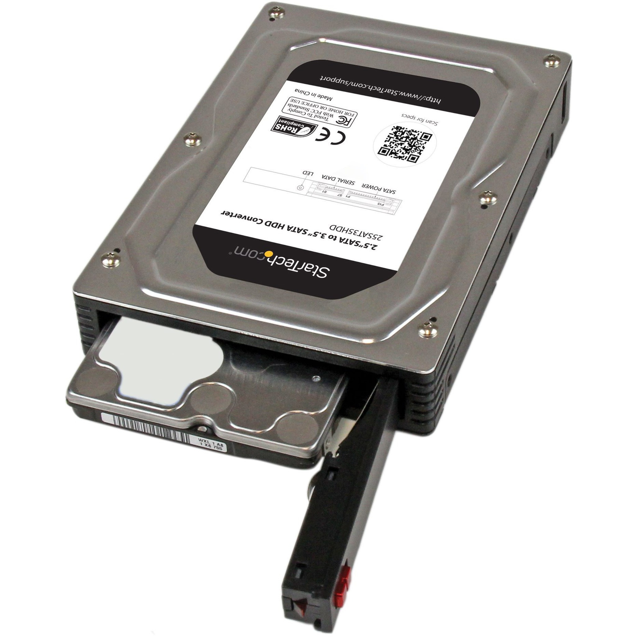 .com 2.5" to 3.5" SATA Aluminum Hard Drive Adapter Enclosure SSD / Height up to 12.5mmTurn a 2.5" SATA HDD/SSD into a 3.5... 25SAT35HDD - Corporate Armor
