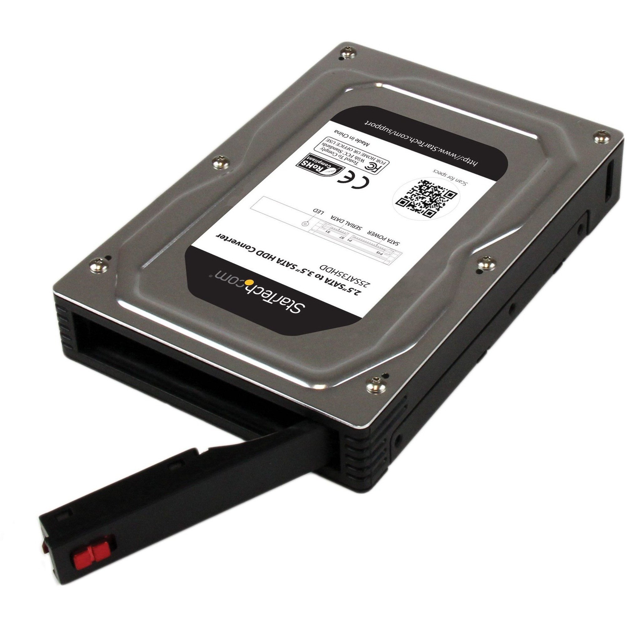 .com 2.5" to 3.5" SATA Hard Adapter Enclosure with SSD / HDD up to 12.5mmTurn a 2.5" SATA HDD/SSD into a 3.5... 25SAT35HDD - Corporate Armor
