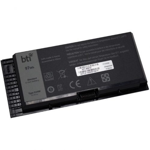 Battery Technology BTI For Mobile Workstation Rechargeable8739 mAh97 Wh11.10 V 451-BBFD-BTI
