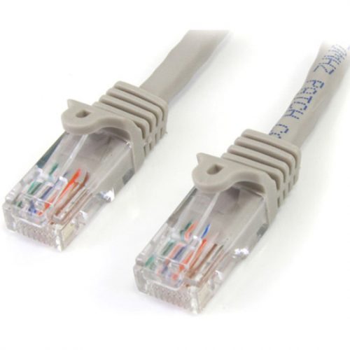 Startech .com 100 ft Gray Snagless Cat5e UTP Patch CableCategory 5e100 ft1 x RJ-45 Male1 x RJ-45 MaleGray 45PATCH100GR