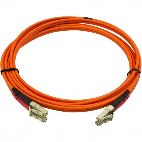 Startech .com 2m Fiber Optic CableMultimode Duplex 50/125LSZHLC/LCOM2LC to LC Fiber Patch CableConnect fiber network devices… 50FIBLCLC2