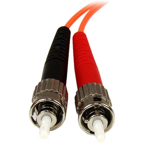 Startech .com 1m Fiber Optic CableMultimode Duplex 50/125OFNP PlenumLC/STOM2LC to ST Fiber Patch CableProvide a high-perfor… 50FIBPLCST1