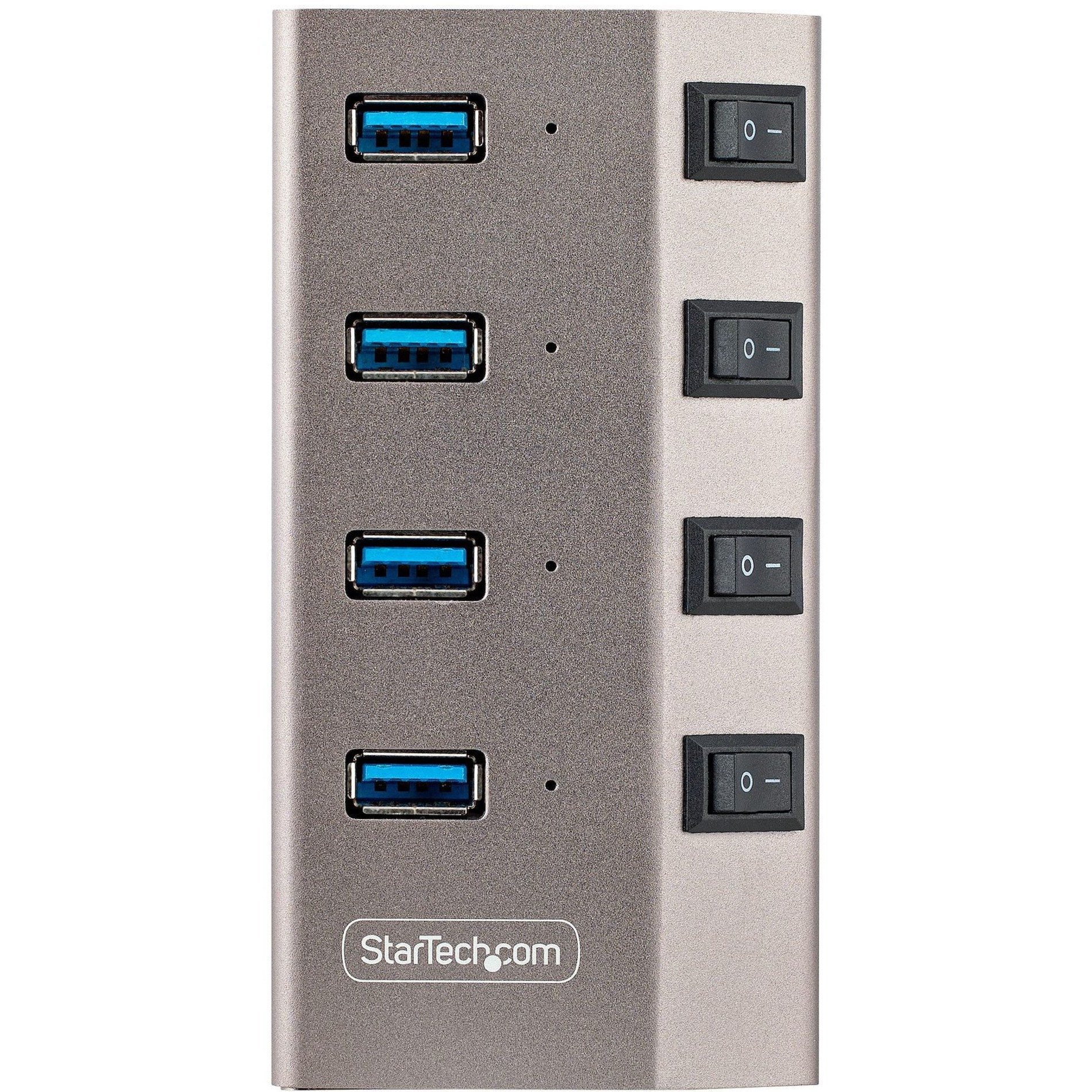 StarTech.com 4 Port USB-C Hub - 1x USB-C & 3x USB-A - Mountable Metal –  Natix