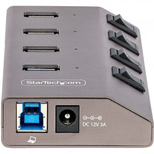 Startech .com 7-Port Self-Powered USB-C Hub with Individual On/Off Switch,  Desktop/Laptop USB-C to USB-A Hub, USB Type C Hub w/Power S 5G7AIBS-USB-HUB-NA  - Corporate Armor