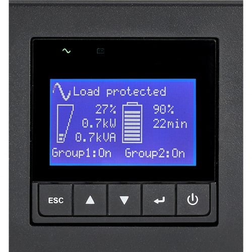 Eaton 9PX Lithium-Ion UPS 1500VA 1350W 208V 9PX On-Line Double-Conversion UPS8 C13 Outlets, Network Card Option, USB, RS-232, 2U Rack/To… 9PX1500GRT-L