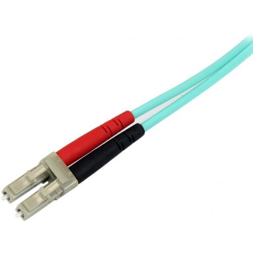 Startech .com 1m Fiber Optic Cable10 Gb AquaMultimode Duplex 50/125LSZHLC/SCOM3LC to SC Fiber Patch CableDeliver fast, re… A50FBLCSC1
