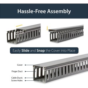 2x2' Open Slot Wiring Cable Raceway Duct - Cable Routing Solutions