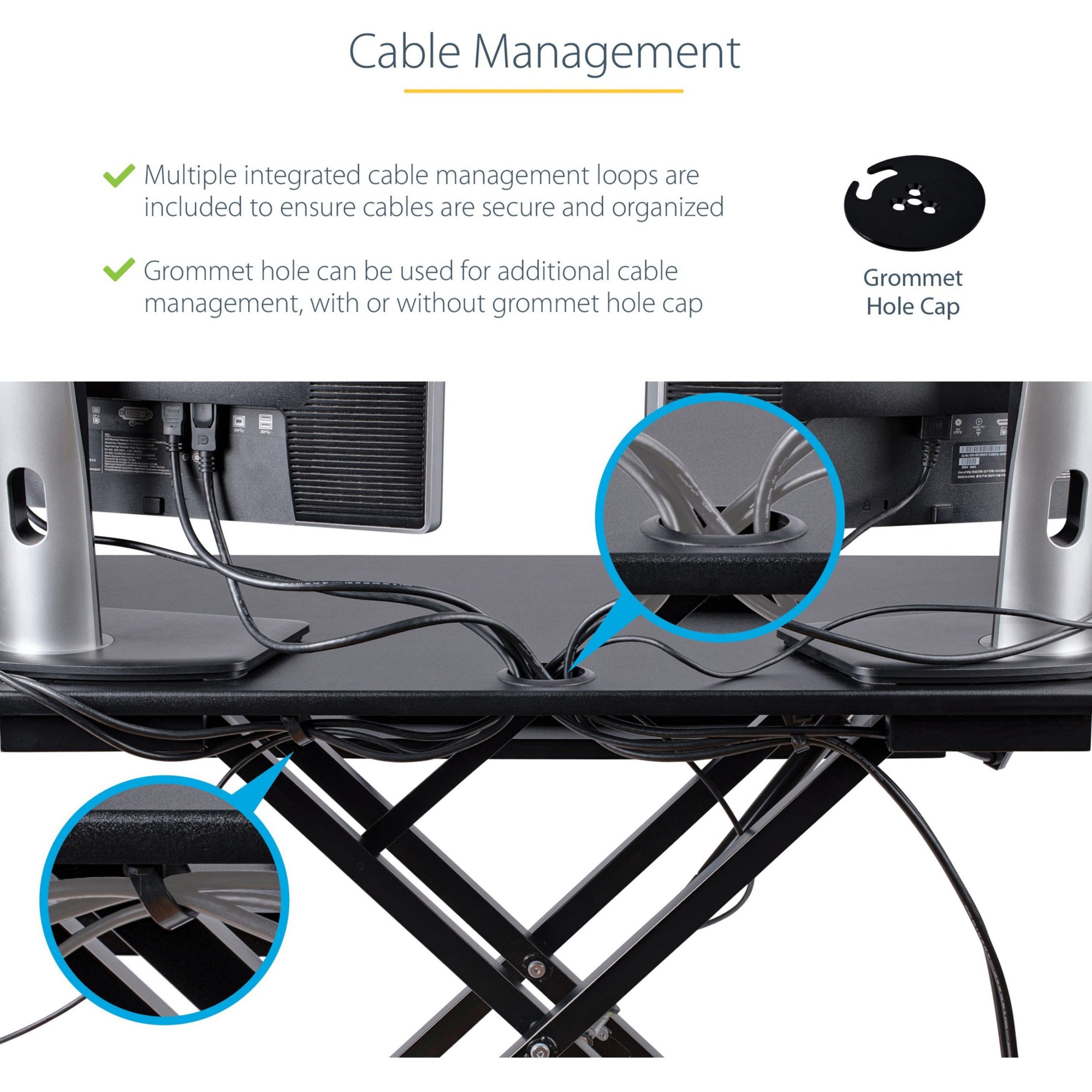 StarTech Under Desk Cable Management Tray Cable Tray