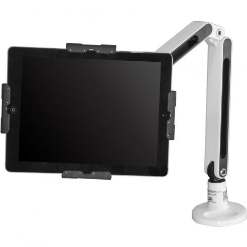 Startech .com Desk-Mount Tablet ArmArticulatingFor 9″ to 11″ TabletsiPad or Android Tablet HolderLockableSteelWhiteSecurel… ARMTBLTIW