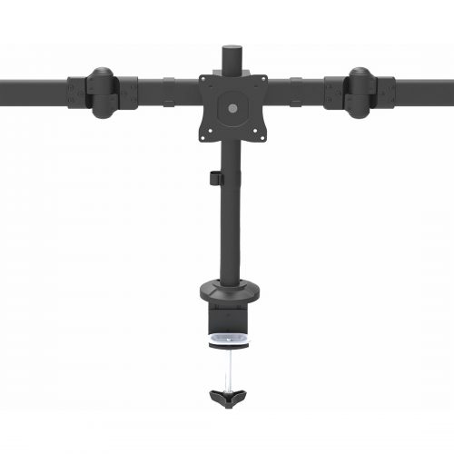 Startech .com Desk Mount Triple Monitor Arm3 VESA 27″ DisplaysErgonomic Height Adjustable Articulating Pole MountClamp/GrommetVESA 75… ARMTRIO