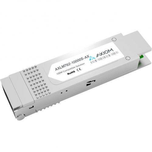Axiom Memory Solutions QSFP+ ModuleFor Optical Network, Data Networking1 x LC 40GBase-LR4 NetworkOptical FiberSingle-mode40 Gigabit Ethe… AXLM762-10000S-AX