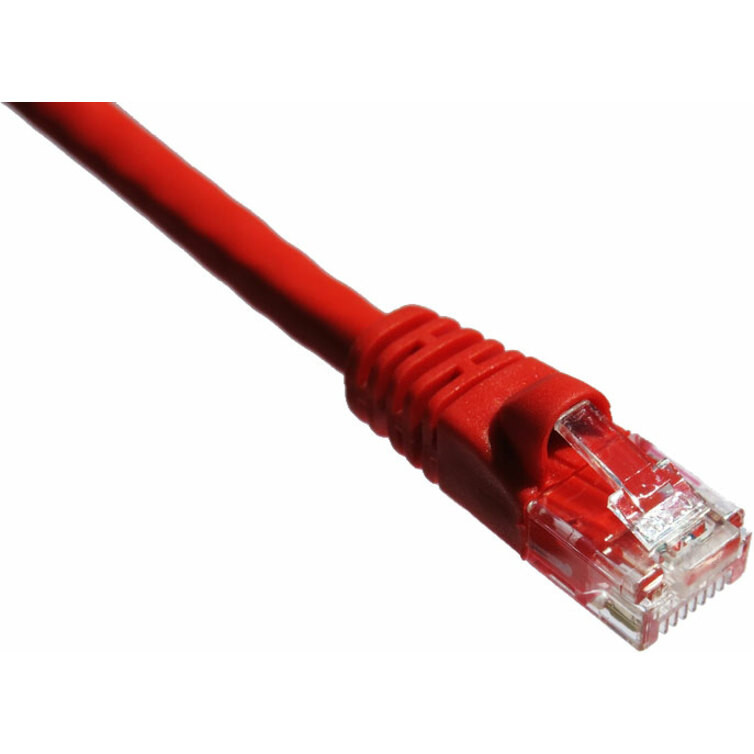 Axiom Memory Solutions 7FT CAT5E 350mhz Patch Cable Molded Boot (Red)Category 5e for Network DevicePatch Cable7 ft1 x1 xGold-plated Contact… C5EMB-R7-AX