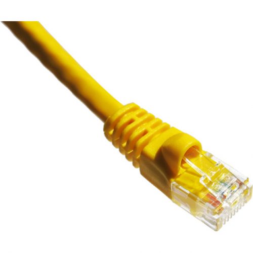 Axiom Memory Solutions 10FT CAT5E 350mhz Patch Cable Molded Boot (Yellow)Category 5e for Network DevicePatch Cable10 ft1 x1 xGold-plated C… C5EMB-Y10-AX