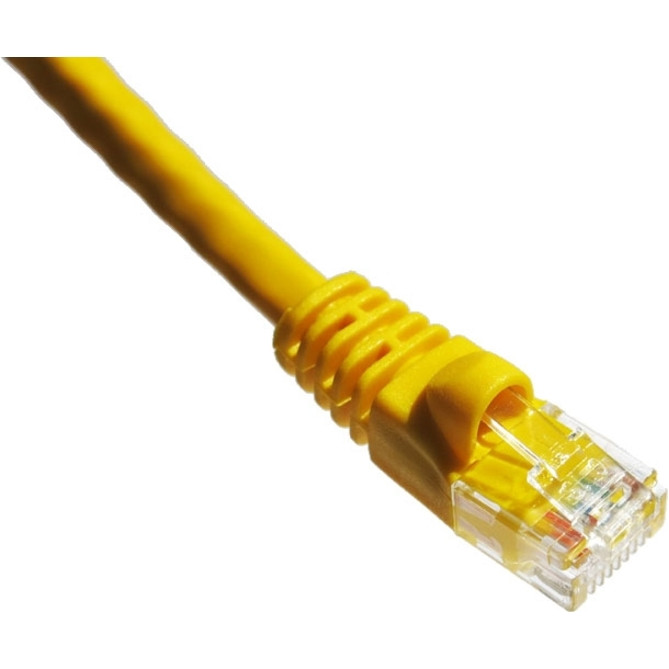 Axiom Memory Solutions 12FT CAT5E 350mhz Patch Cable Molded Boot (Yellow)12 ft Category 5e Network Cable for Network DeviceFirst End: 1 x RJ-45 Networ… C5EMB-Y12-AX