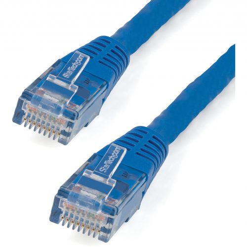 Startech .com 20ft CAT6 Ethernet CableBlue Molded Gigabit100W PoE UTP 650MHzCategory 6 Patch Cord UL Certified Wiring/TIA20ft Blu… C6PATCH20BL