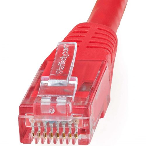 Startech .com 20ft CAT6 Ethernet CableRed Molded Gigabit100W PoE UTP 650MHzCategory 6 Patch Cord UL Certified Wiring/TIA20ft Red… C6PATCH20RD