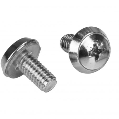 Startech .com 100 Pkg M6 Mounting Screws and Cage Nuts for Server Rack CabinetInstall your rack-mountable hardware securely with these hig… CABSCREWM62