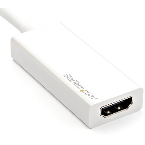 Startech .com USB-C to HDMI AdapterWhite4K 60HzThunderbolt 3 CompatibleUSB-C AdapterUSB Type C to HDMI Dongle ConverterConn… CDP2HD4K60W