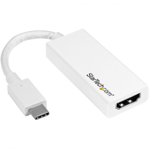 Startech .com .comUSB-C to HDMI Adapter4K 30HzWhiteUSB Type-C to HDMI AdapterUSB 3.1Thunderbolt 3 CompatibleUSB C to… CDP2HDW