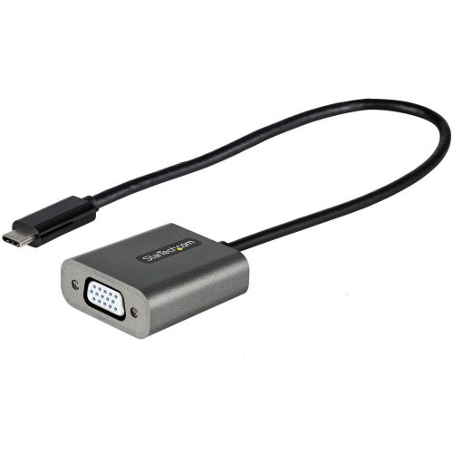 Startech .com USB C to VGA Adapter, 1080p USB Type-C to VGA Adapter Dongle, USB-C to VGA Monitor/Display Video Converter, 12″ Long CableUSB-… CDP2VGAEC