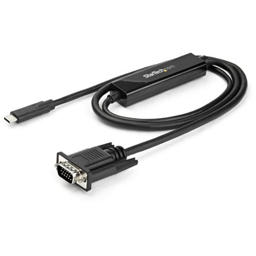 Startech .com 3ft/1m USB C to VGA Cable1920x1200/1080p USB Type C DP Alt Mode to VGA Video Monitor Adapter Cable -Works w/ Thunderbolt 3… CDP2VGAMM1MB