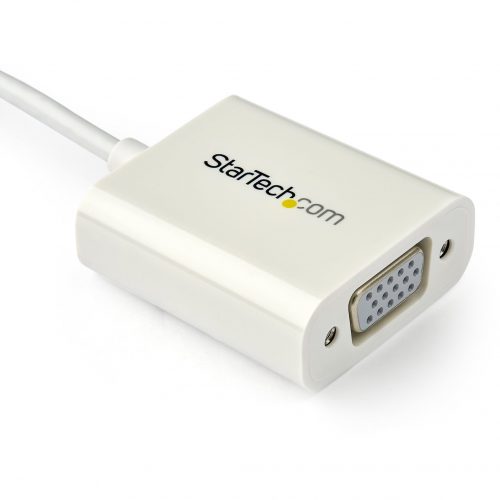 Startech .com USB-C to VGA AdapterWhiteThunderbolt 3 CompatibleUSB C AdapterUSB Type C to VGA Dongle ConverterConnect your MacBoo… CDP2VGAW