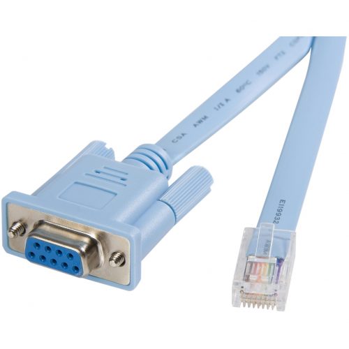 Startech .com .com Cisco console router cableRJ45 (m)DB9 (f)6 ftConnecting your computer’s serial port to the RJ45 consol… DB9CONCABL6