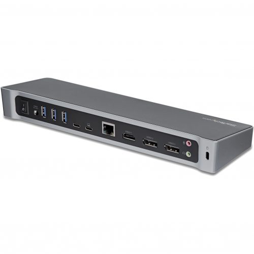 Startech Star Tech.com USB-C Dock4K Triple Monitor USB Type-C Docking Station with Dual DisplayPort & HDMI100W Power Delivery5x USB 3.0 Hub -… DK30CH2DEP