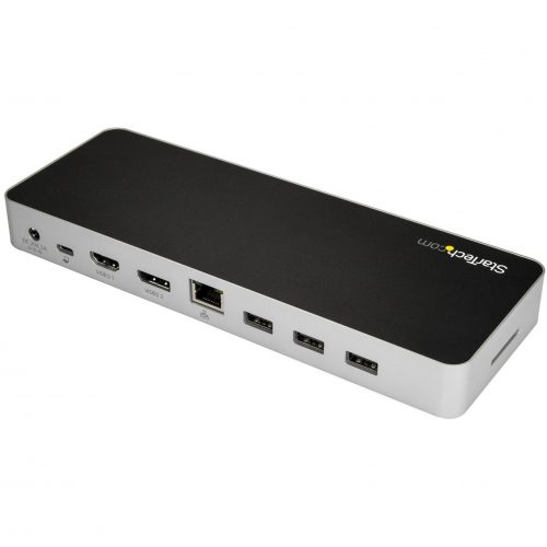 Startech Star Tech.com USB C Dock4K Dual Monitor HDMI & DisplayPort USB Type-C Docking Station60W Power Delivery, SD, 4-port USB 3.0 Hub, GbE -… DK30CHDDPPD