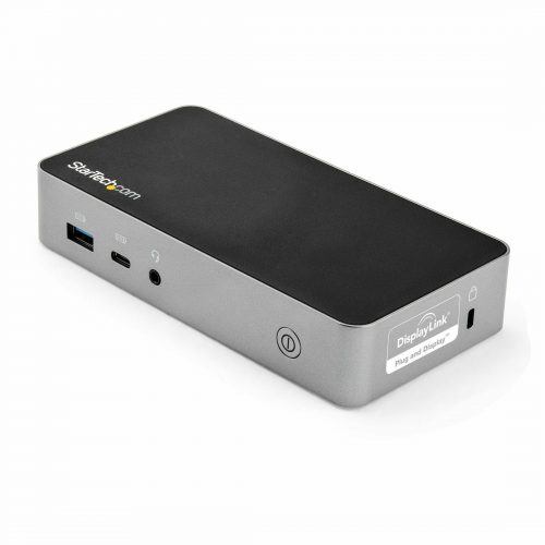 Startech .com USB-C DockDual Monitor 1080p HDMI Laptop Docking Station60W Power Delivery1x USB-C, 3x USB-A, GbEMac & WindowsUSB-… DK30CHHPD