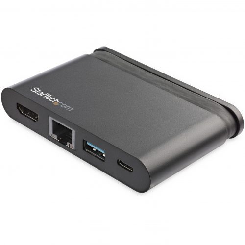Startech .com USB C Multiport AdapterUSB-C Travel Dock to 4K HDMI, 100W PD 3.0 Pass-Through, USB-A USB-C, GbEPortable USB Type-C Dock -… DKT30CHCPD