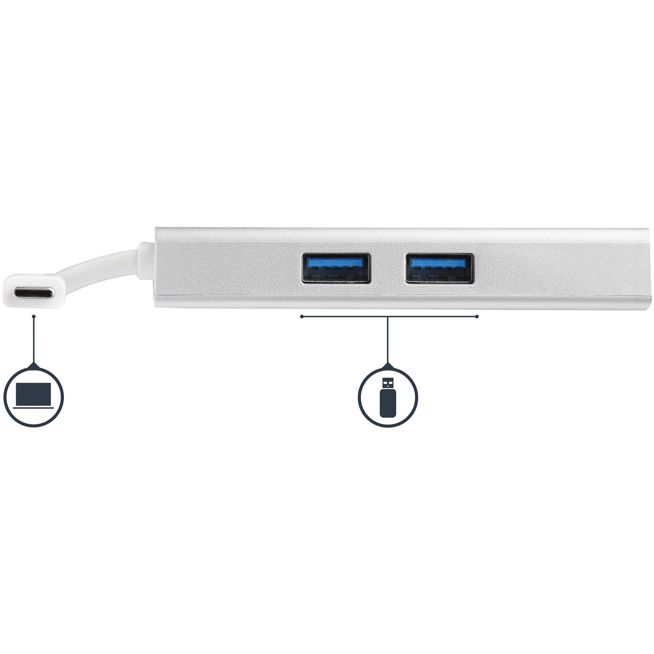 StarTech.com USB C Multiport Adapter - USB Type-C Mini Travel Dock