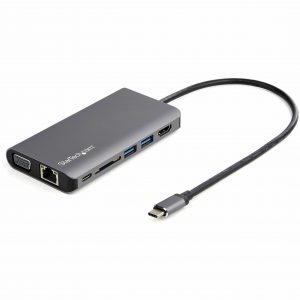 Startech .com USB C Multiport AdapterUSB-C Mini Travel Dock w/ 4K HDMI or  1080p VGA100W PD Pass-Through, 3x USB, SD, GbE, Audio8-in DKT30CHVAUSP -  Corporate Armor